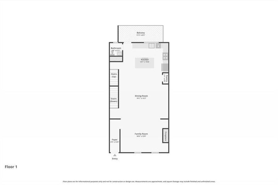 2D floor plan layout of this home in Skyview On Broad, Sugar Hill, GA (Image 6).