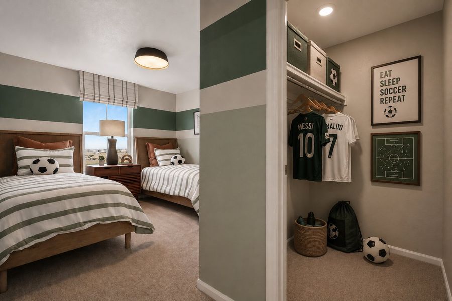 Representative furnished interior of a home built from the Summit by Taylor Morrison in Lake Bluff, Greeley (Image 19). Representative furnished interior of a home built from the Summit by Taylor Morrison in Lake Bluff, Greeley (Image 19).
