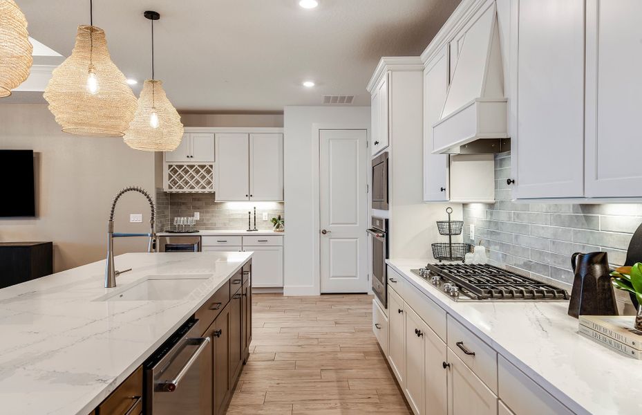 Ample amount of Countertop and Storage Space