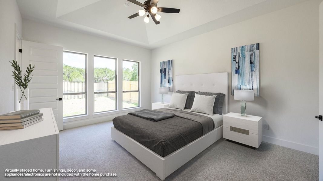 Furnished interior view inside a new home in Parkside on the River West, Georgetown (Image 7).