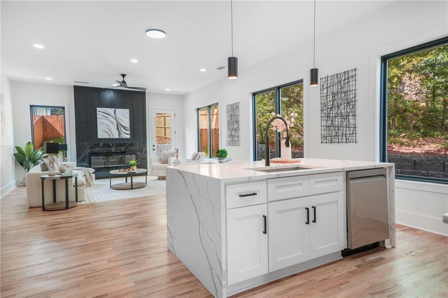 Furnished interior view inside a new home in , Atlanta (Image 31).