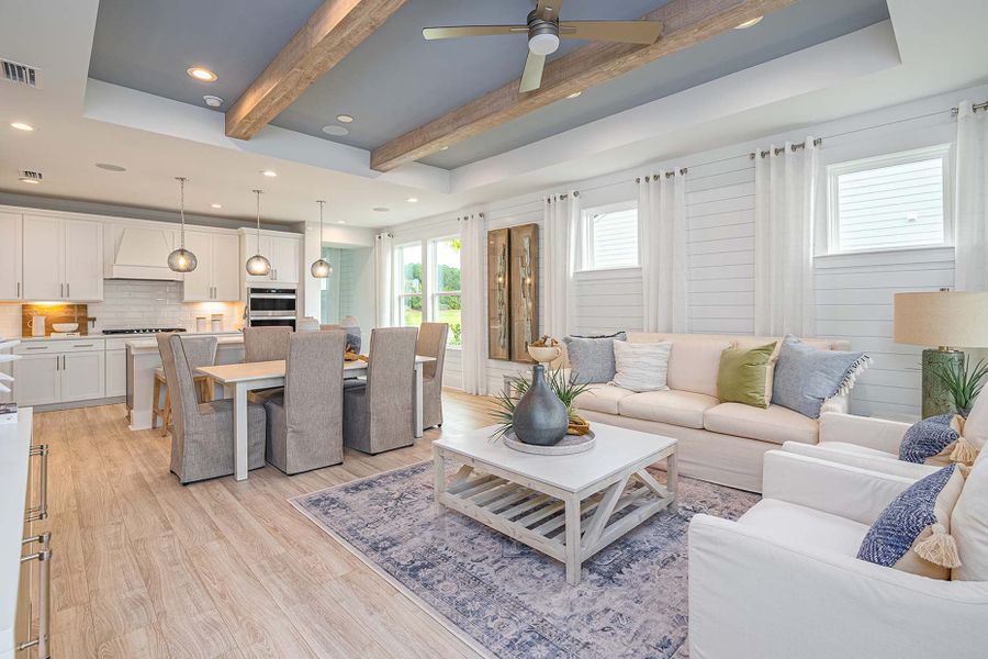 Furnished interior view inside a new home in Sun City Hilton Head, Bluffton (Image 11). Furnished interior view inside a new home in Sun City Hilton Head, Bluffton (Image 11).