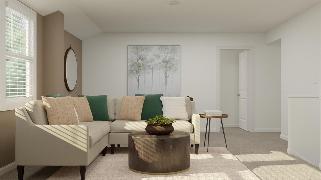 Furnished interior view inside a new home in Meadowlark Preserve, Pflugerville (Image 15).