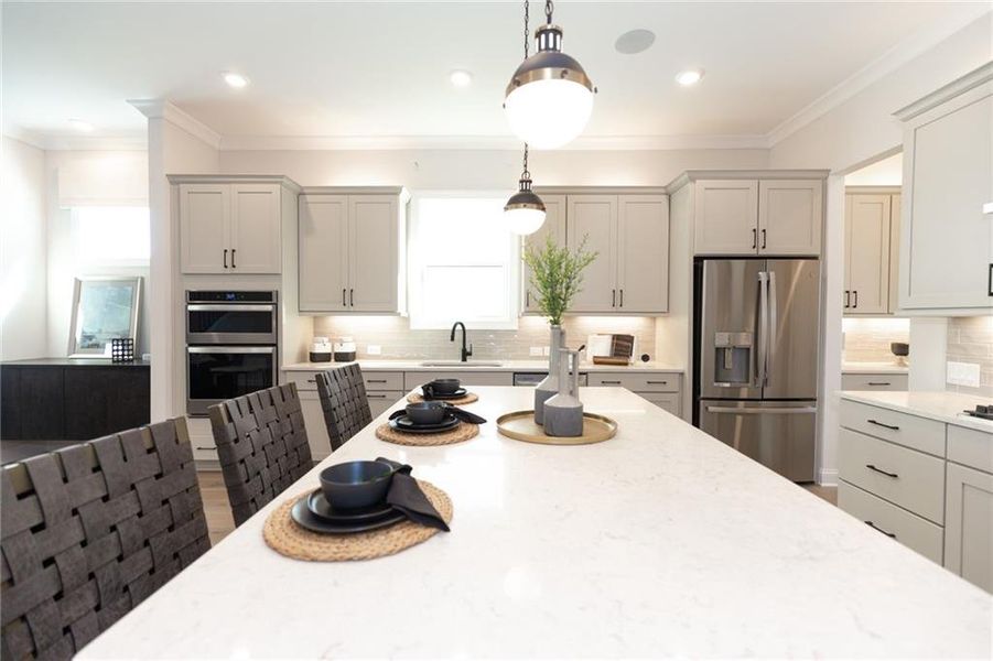 Furnished interior view inside a new home in Aberdeen, Hoschton (Image 51).