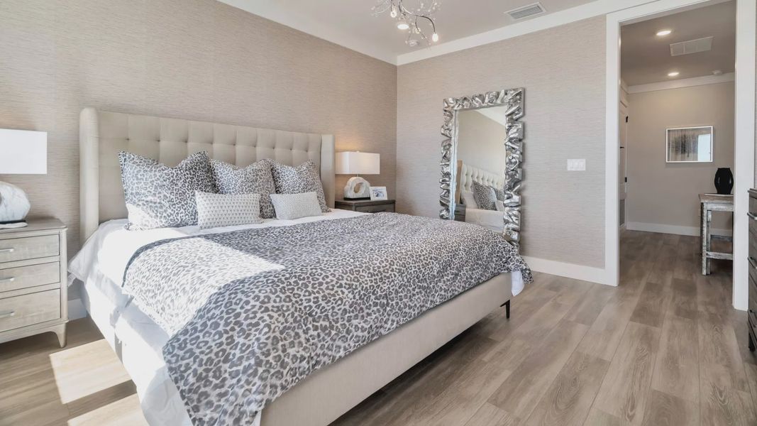 Furnished interior view inside a new home in Lagoon Residences at Epperson, Wesley Chapel (Image 16). Furnished interior view inside a new home in Lagoon Residences at Epperson, Wesley Chapel (Image 16).