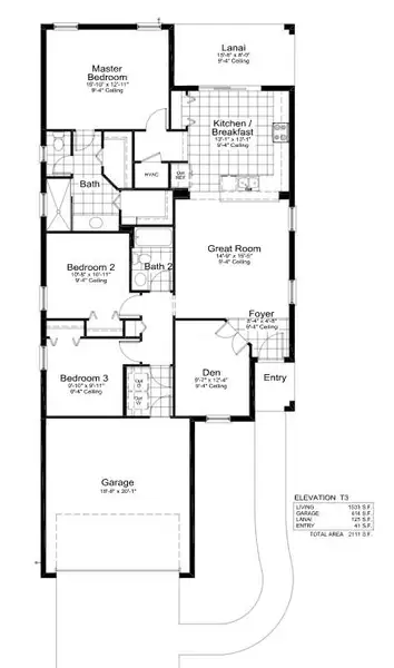 2D floor plan layout for the Liberty 3 by Neal Communities in Tide Marsh, Fort Myers, FL (Image 3). 2D floor plan layout for the Liberty 3 by Neal Communities in Tide Marsh, Fort Myers, FL (Image 3).
