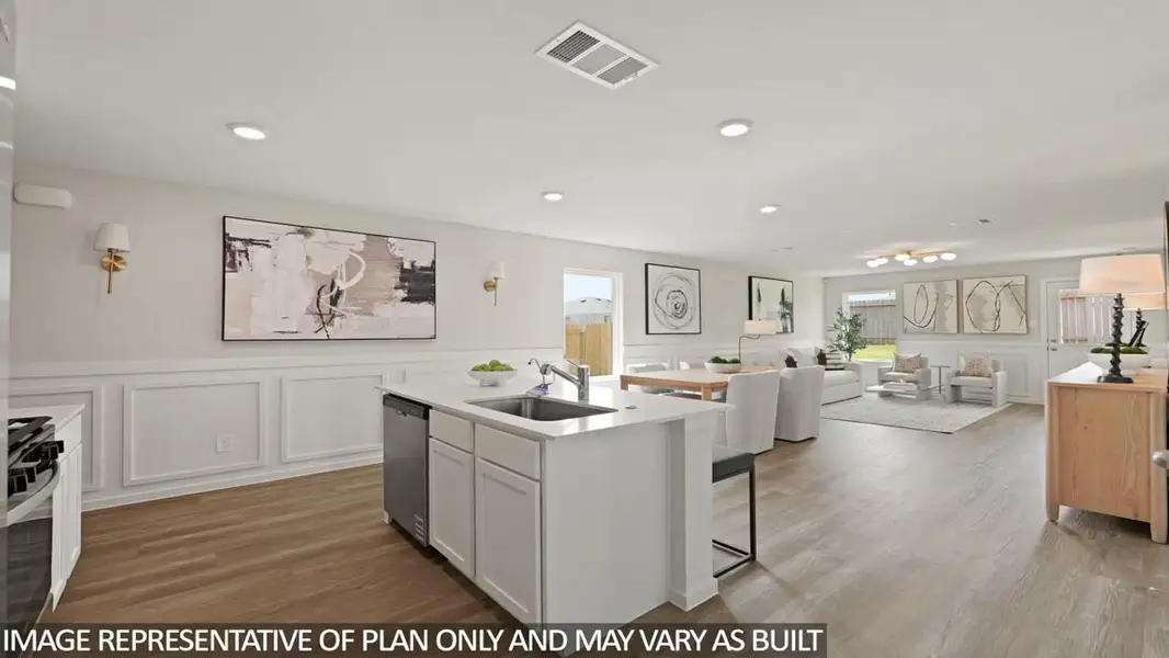 Furnished interior view inside a new home in The Canopies, Splendora (Image 7). Furnished interior view inside a new home in The Canopies, Splendora (Image 7).