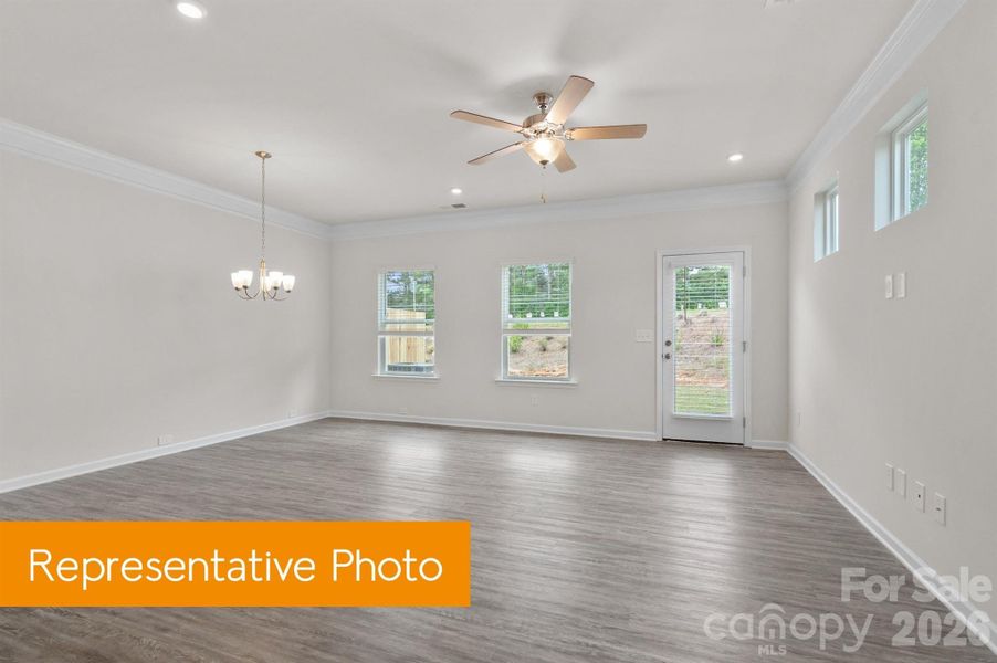 Spacious, unfurnished interior of a new home in Paw Creek, Charlotte (Image 6). Spacious, unfurnished interior of a new home in Paw Creek, Charlotte (Image 6).