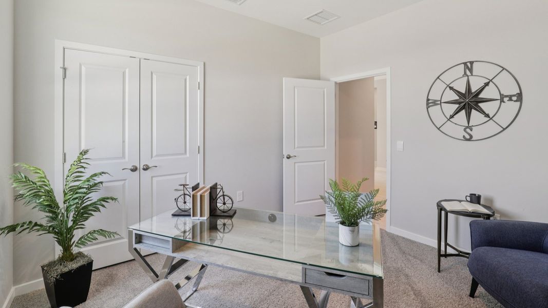 Furnished interior view inside a new home in Palmetto Landing at Babcock Ranch - Tradition, Punta Gorda (Image 26). Furnished interior view inside a new home in Palmetto Landing at Babcock Ranch - Tradition, Punta Gorda (Image 26).