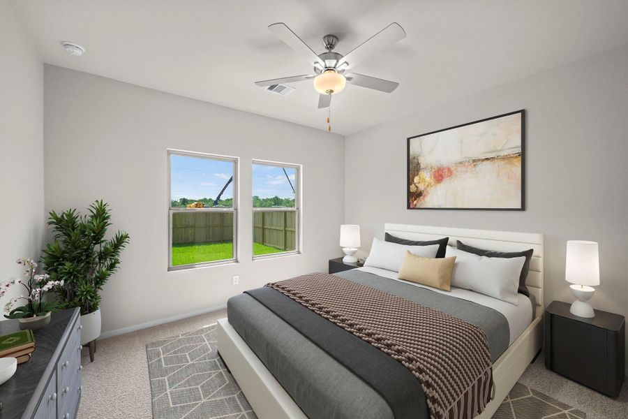 Furnished interior view inside a new home in Windrose Green, Angleton (Image 6). Furnished interior view inside a new home in Windrose Green, Angleton (Image 6).