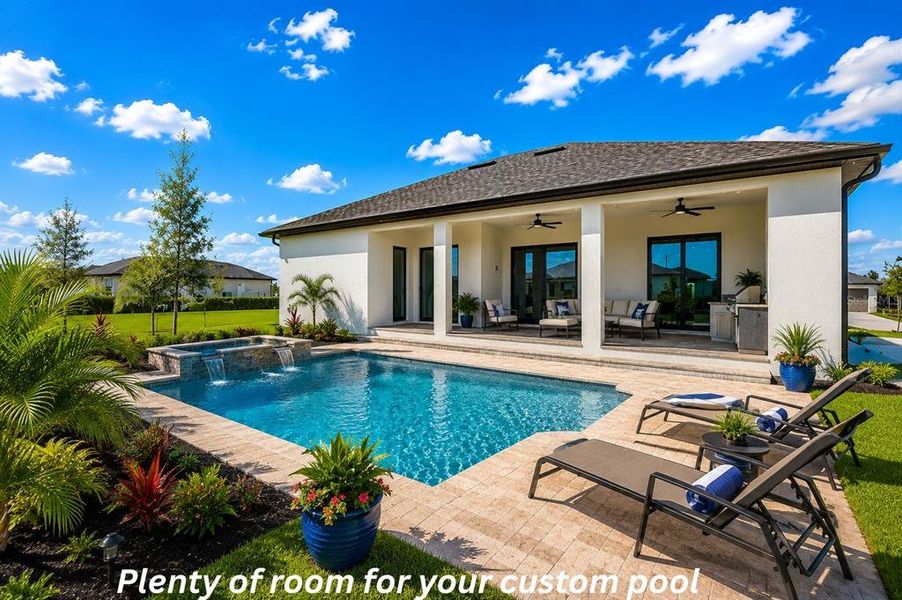 Exterior details and patio area of a home in , Cape Coral (Image 40). Exterior details and patio area of a home in , Cape Coral (Image 40).