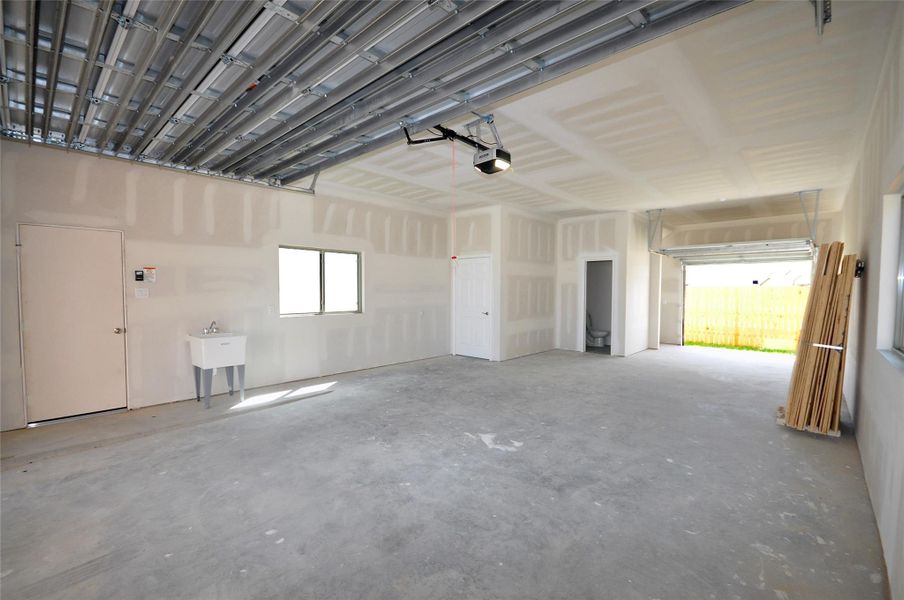 First floor of garage 2.  Notice the strapped plywood to cover windows in the event of a large storm entering the Gulf.