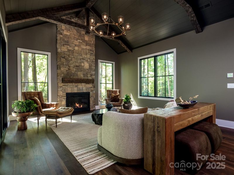 Furnished interior view inside a new home in , Brevard (Image 14).
