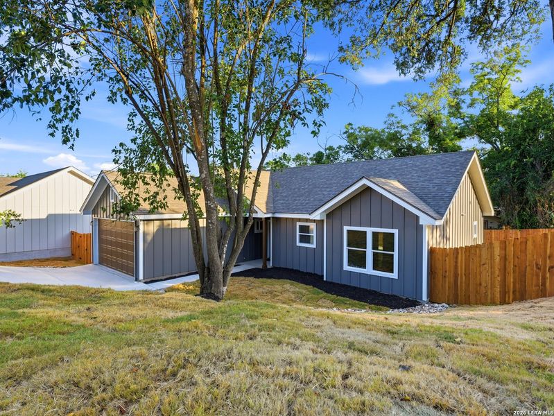 Exterior details and patio area of a home in , Kerrville (Image 35).