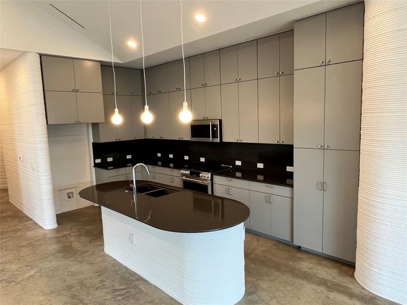 Furnished interior view inside a new home in Wolf Ranch: Genesis Collection, Georgetown (Image 3). Furnished interior view inside a new home in Wolf Ranch: Genesis Collection, Georgetown (Image 3).