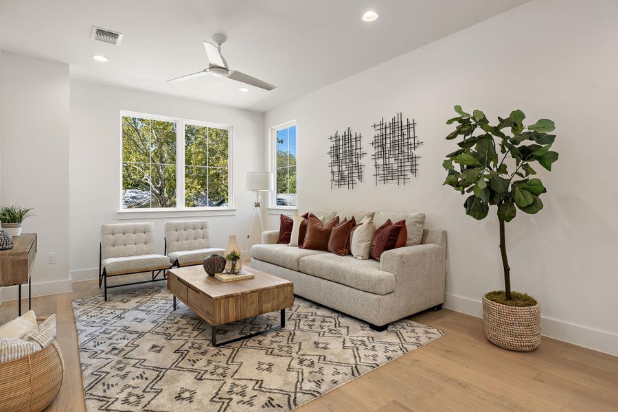 Furnished interior view inside a new home in , Austin (Image 17). Furnished interior view inside a new home in , Austin (Image 17).