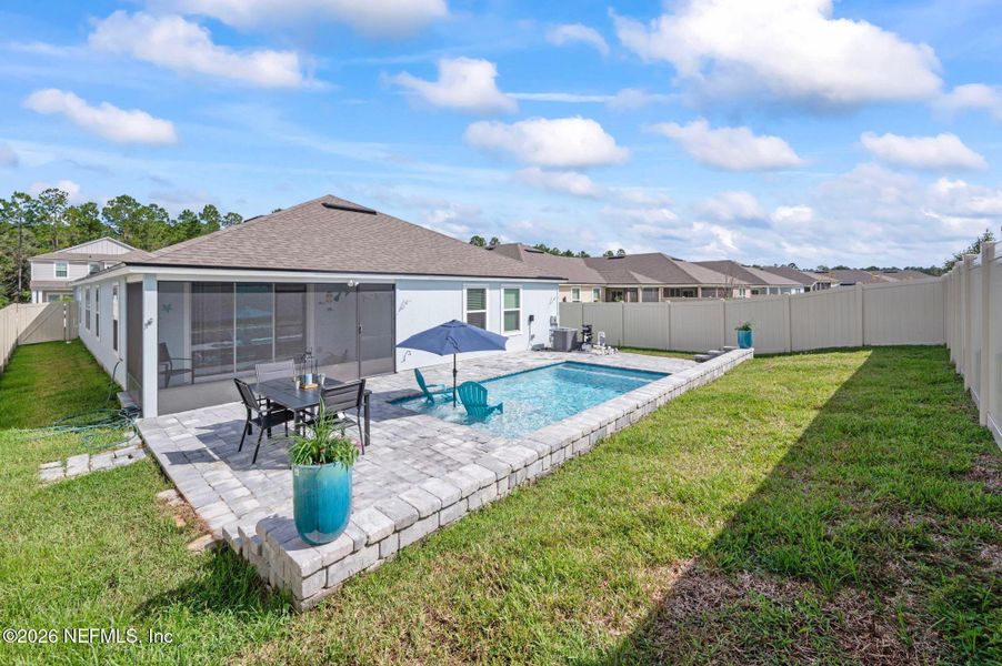 Exterior details and patio area of a home in Dorado at Entrada, St. Augustine (Image 33).