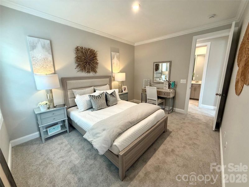 Furnished interior view inside a new home in The Townes at Wade Ardrey, Charlotte (Image 8). Furnished interior view inside a new home in The Townes at Wade Ardrey, Charlotte (Image 8).