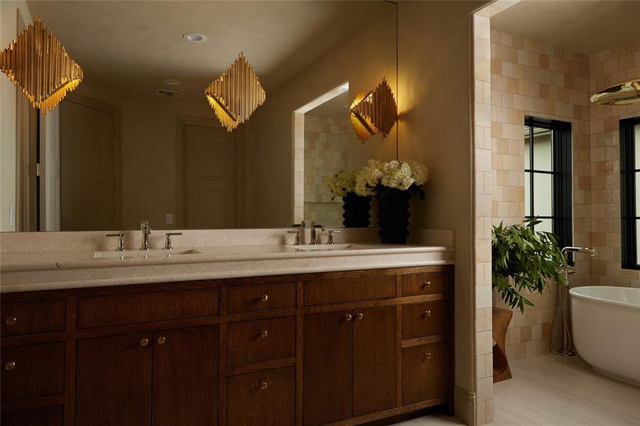 Furnished interior view inside a new home in , Dallas (Image 10). Furnished interior view inside a new home in , Dallas (Image 10).