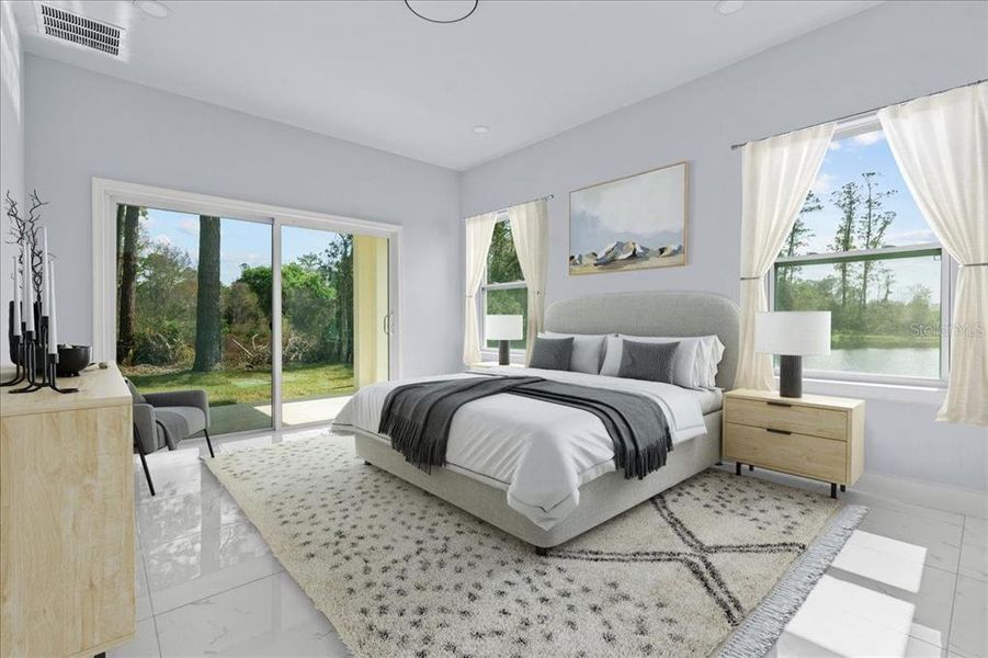 Furnished interior view inside a new home in , Deltona (Image 11).