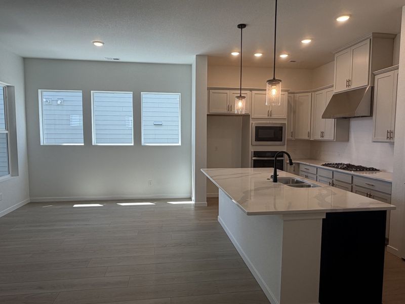 Furnished interior view inside a new home in Elevate at Wolf Ranch, Colorado Springs (Image 8).