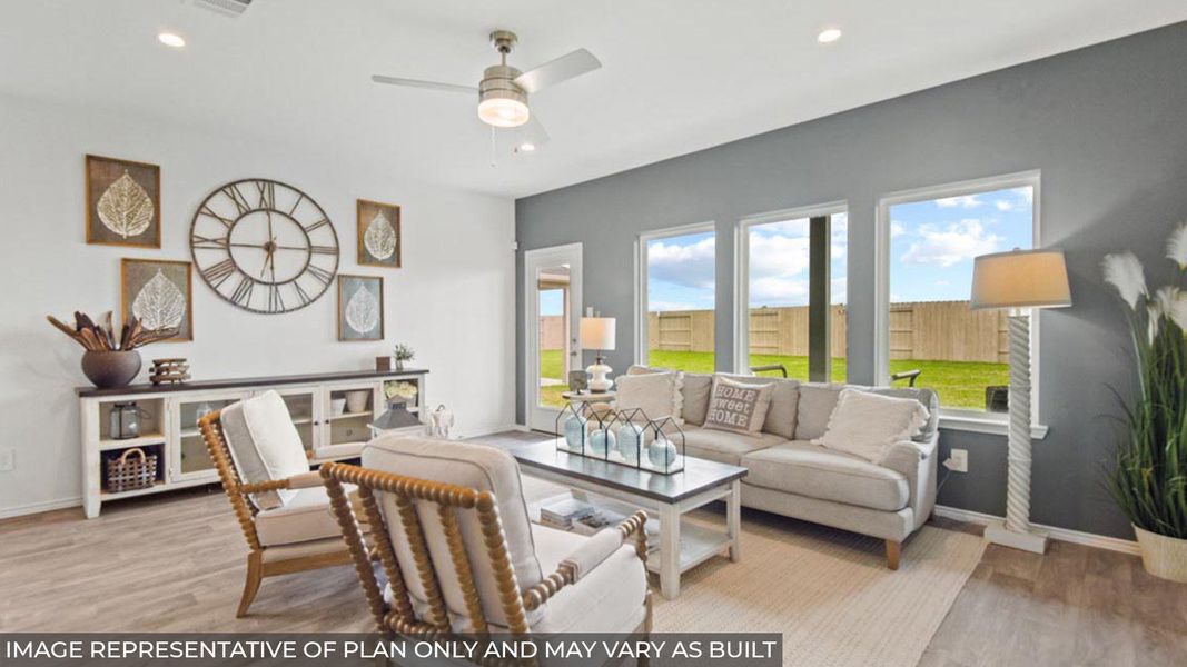 Furnished interior view inside a new home in Sunterra, Katy (Image 12).