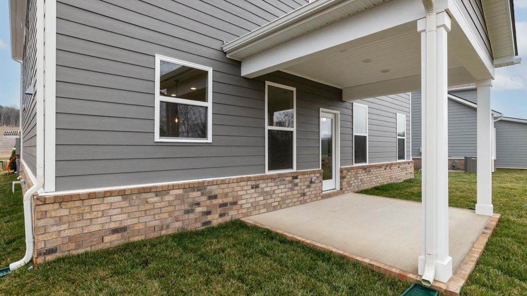 Exterior details and patio area of a home in Riley Farms, Rockvale (Image 25).