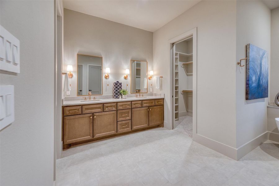Elegant cabinetry and lighting Elegant cabinetry and lighting