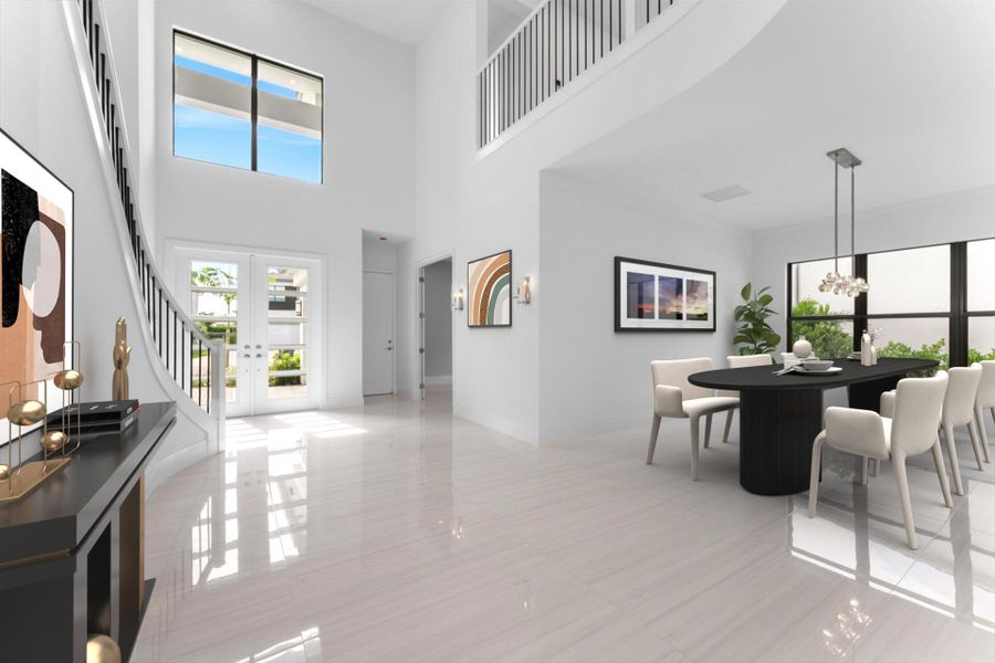 Furnished interior view inside a new home in , Boca Raton (Image 35). Furnished interior view inside a new home in , Boca Raton (Image 35).