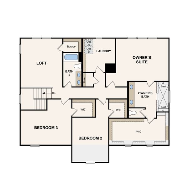 2D floor plan layout of this home in The Oaks, Mount Juliet, TN (Image 5).