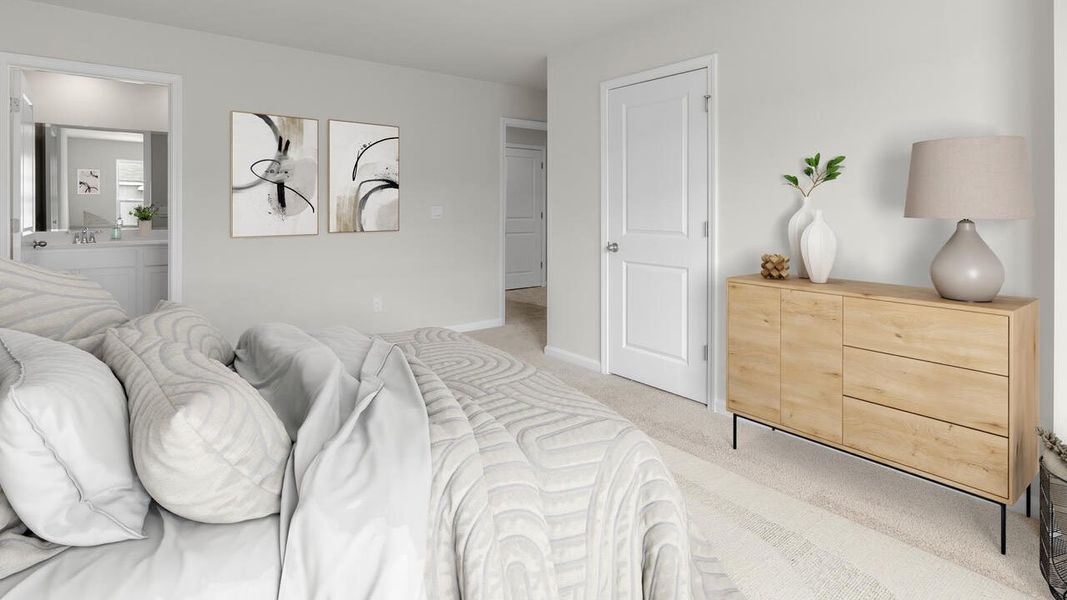 Representative furnished interior of a home built from the PEARSON TH by D.R. Horton in The Cove at Glenns Bay, Surfside Beach (Image 9).