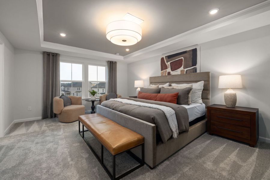 Furnished interior view inside a new home in Solana, Durham (Image 8).