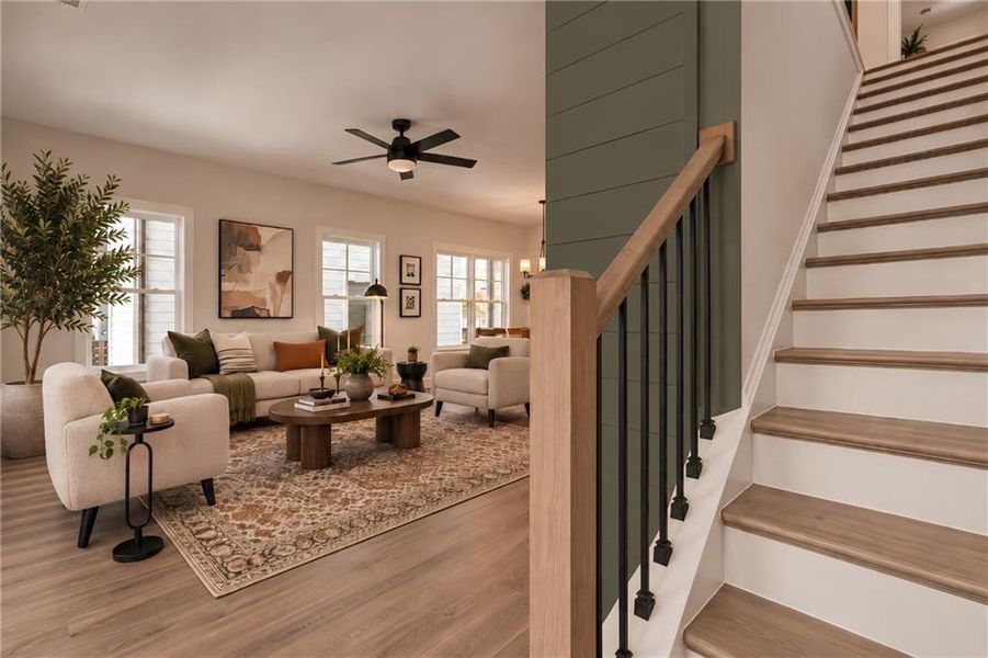 Furnished interior view inside a new home in , Hapeville (Image 11).
