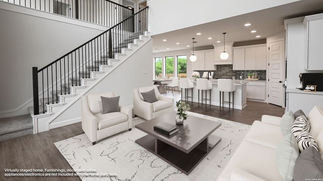 Furnished interior view inside a new home in The Parklands, Schertz (Image 14).
