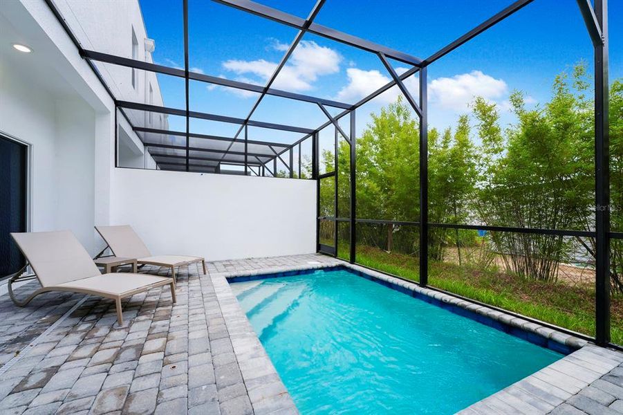 Exterior details and patio area of a home in , Davenport (Image 3).
