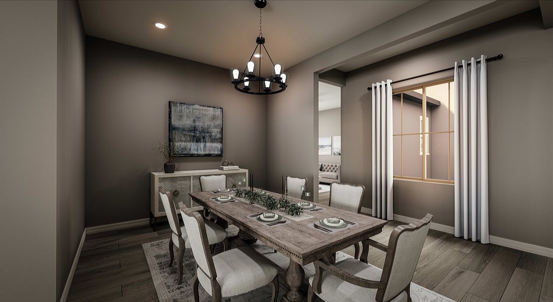 Representative furnished interior of a home built from the Iris Plan 60-1 by Tri Pointe Homes in Whispering Hills, Laveen (Image 5).