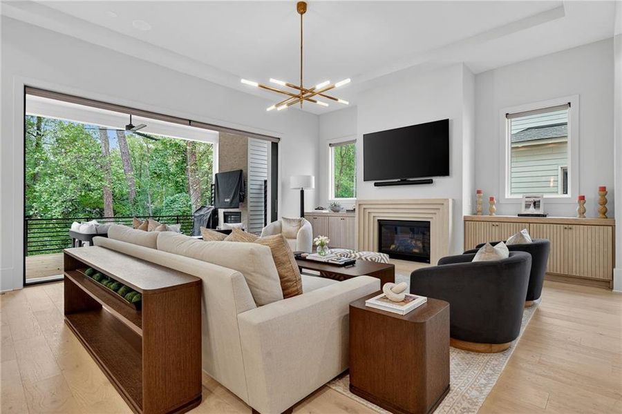 Furnished interior view inside a new home in , Atlanta (Image 36). Furnished interior view inside a new home in , Atlanta (Image 36).