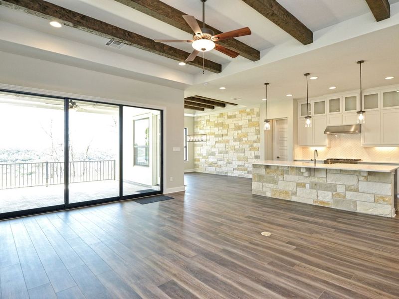 Representative unfurnished interior of a home built from the Catalina by Giddens Homes in Clearwater Ranch, Liberty Hill (Image 138).