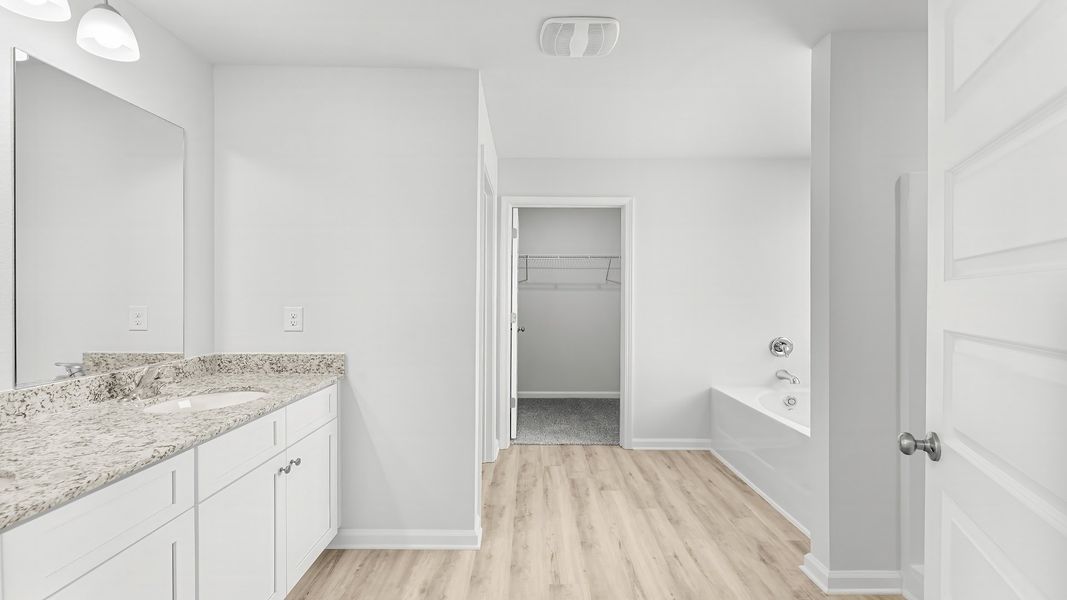 Representative furnished interior of a home built from the The Aisle by D.R. Horton in Titus Park, Panama City (Image 13).