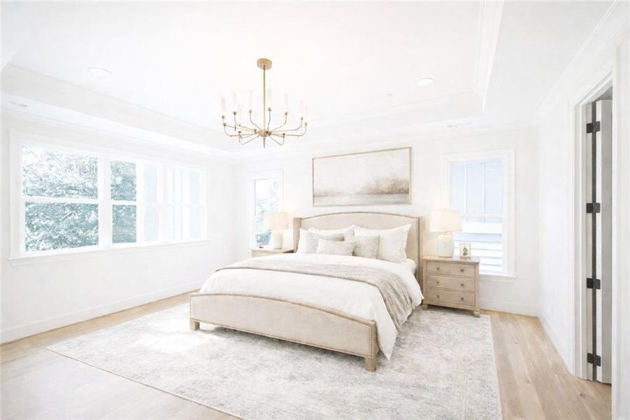 Furnished interior view inside a new home in , Marietta (Image 31).