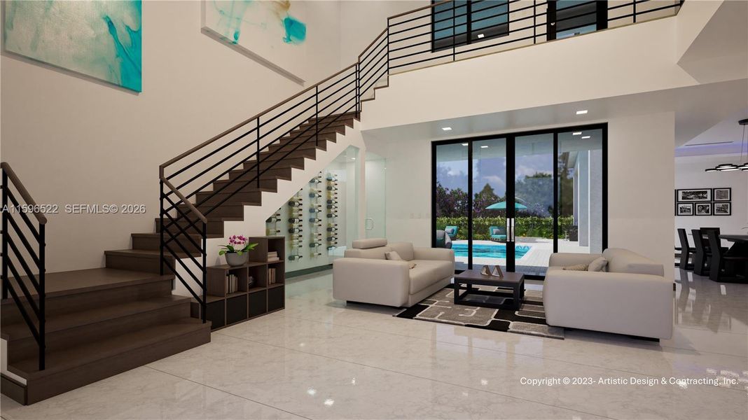 Furnished interior view inside a new home in , Davie (Image 3).