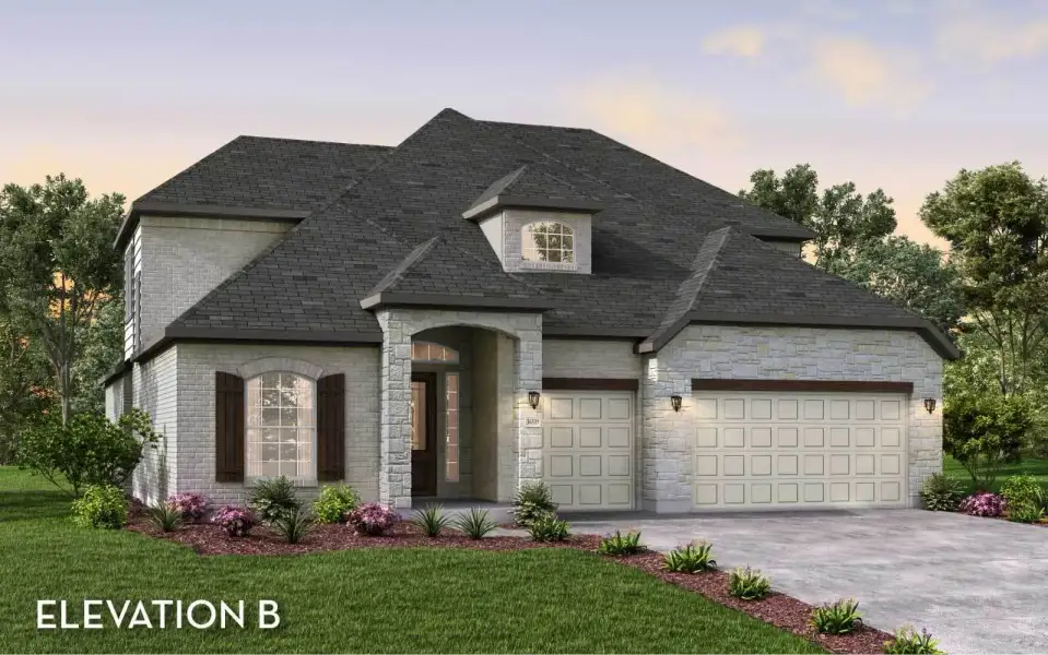 Representative exterior photo of a completed home built from the Eureka by CastleRock Communities in Lakesong, Grand Prairie, TX (Image 2).