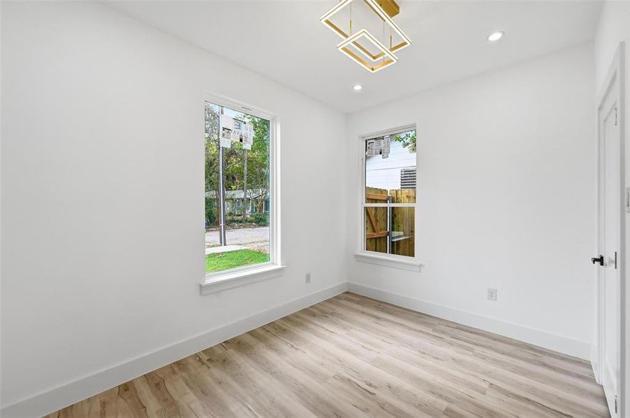 Spare room or office space towards front of home Spare room or office space towards front of home