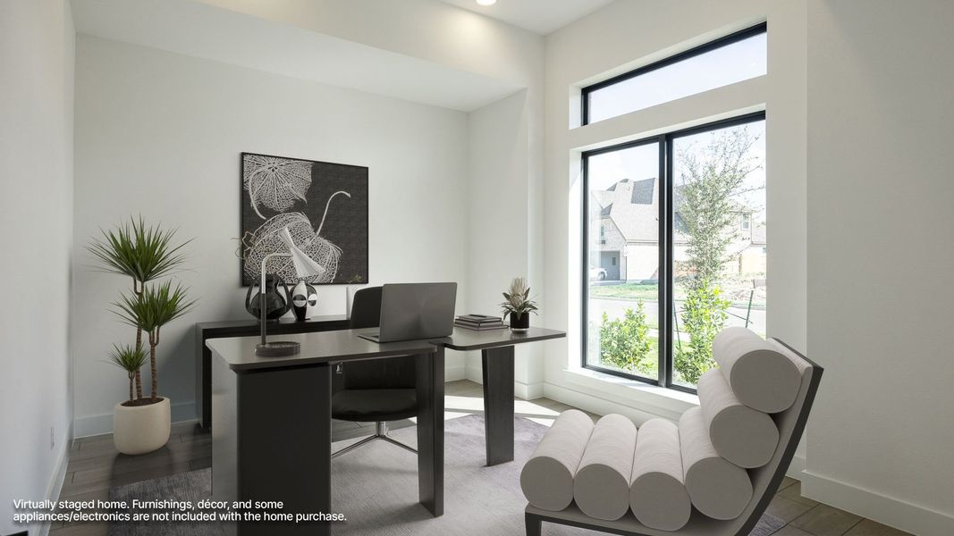 Furnished interior view inside a new home in Parkside on the River, Georgetown (Image 8).