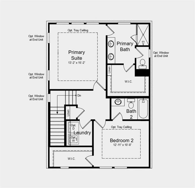 2D floor plan layout of this home in Chandler Run, Tucker, GA (Image 4).
