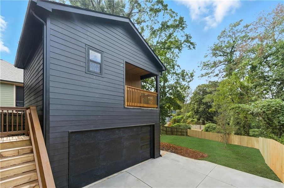 Exterior details and patio area of a home in , Atlanta (Image 25). Exterior details and patio area of a home in , Atlanta (Image 25).