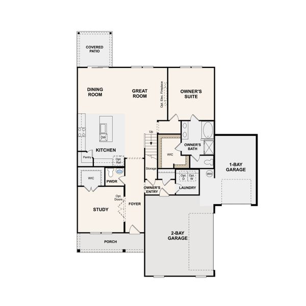 2D floor plan layout of this home in Averitt Landing, Lebanon, TN (Image 3).