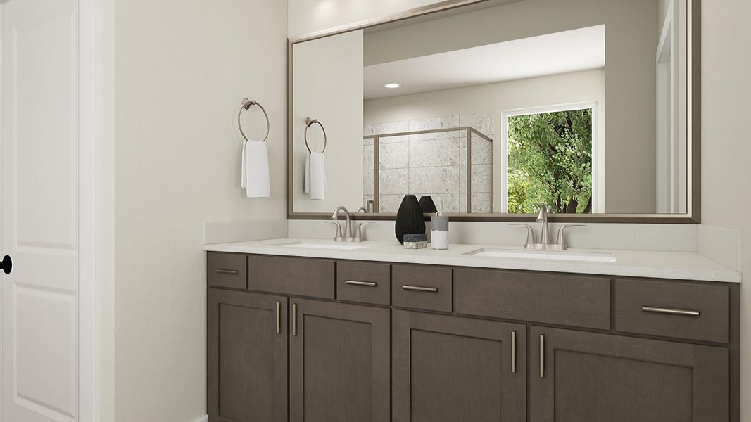 Representative furnished interior of a home built from the Bailey by Tri Pointe Homes in Prairie Collection at The Meadows, Krum (Image 13).