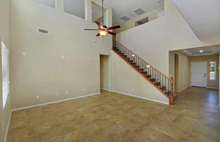 Representative unfurnished interior of a home built from the Sumac by Pulte Homes in Parkside at Anthem at Merrill Ranch, Florence (Image 10). Representative unfurnished interior of a home built from the Sumac by Pulte Homes in Parkside at Anthem at Merrill Ranch, Florence (Image 10).