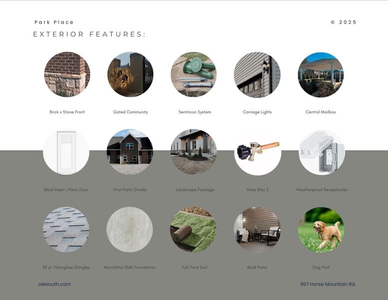 Sample of building materials used in homes in Park Place, Shelbyville (Image 25).